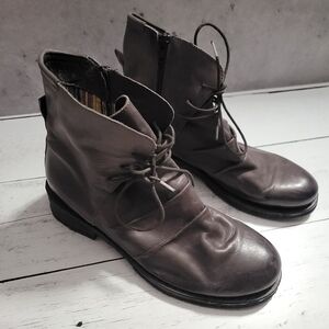 Eric Michael, Ursula, Dark Grey, Size 40 (81/2-9) Combat Boots